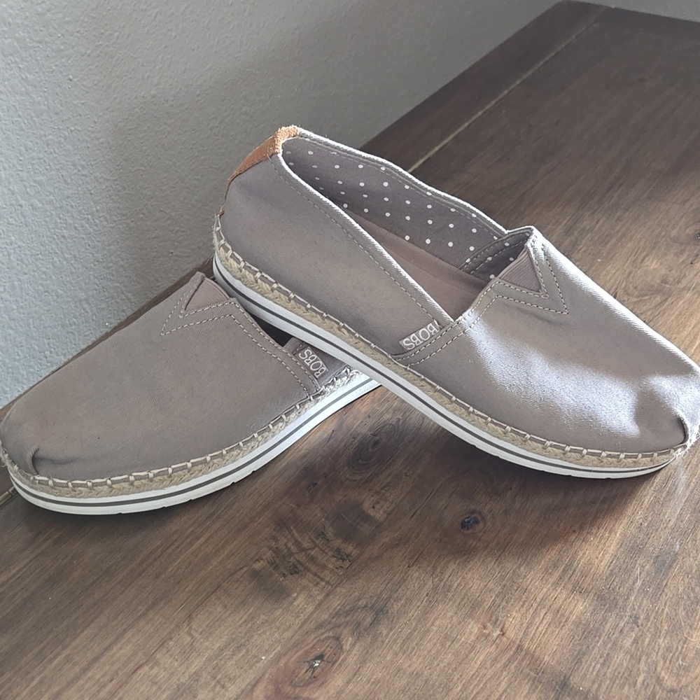 Bobs Breeze memory foam slip on Espadrille Woven Skecher 8 Spring Comfy Business - Picture 12 of 16
